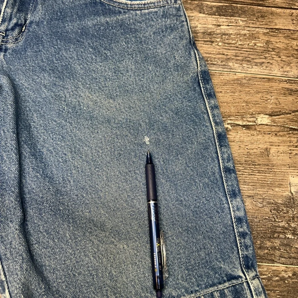 Vintage Guess Jeans Denim Jorts Baggy Y2K Carpenter Shorts Size 12 GUC